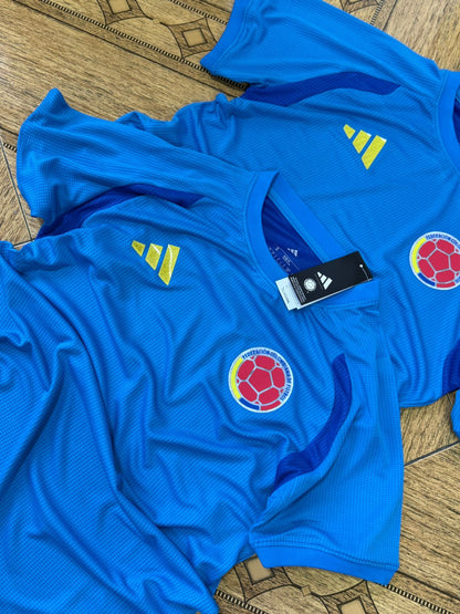 Camiseta Colombia 2026 entrenamiento azul