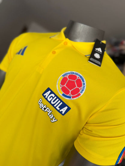 Polo seleccion Colombia Amarillo encauchetado