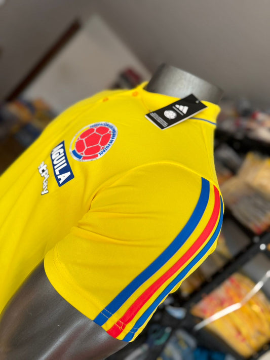 Polo seleccion Colombia Amarillo encauchetado